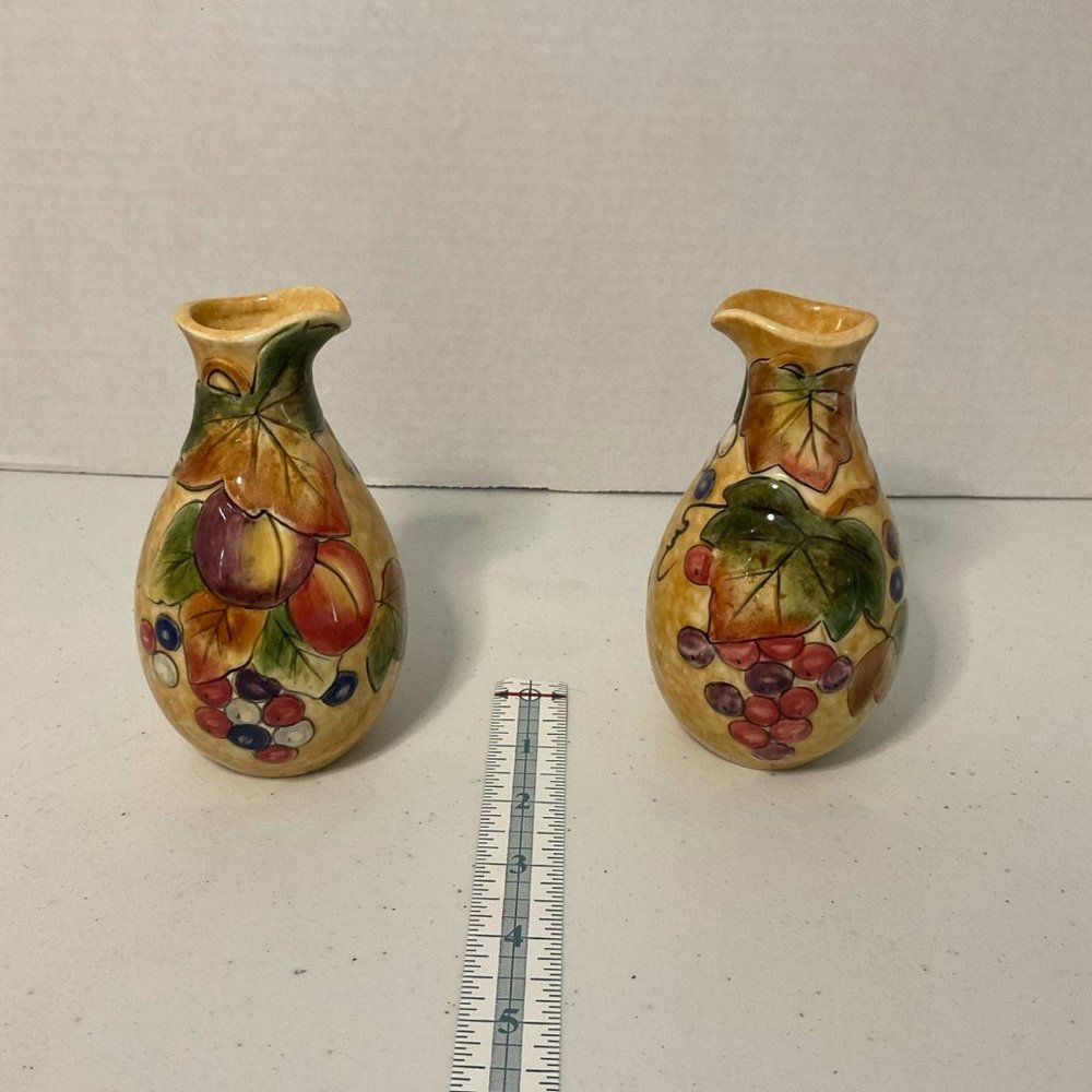 Two Fitz & Floyd Classic Tuscan Villa Cruet Bottle